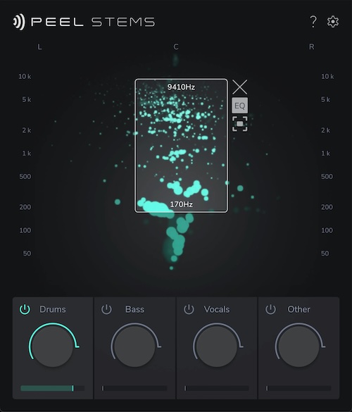 zplane「PEEL STEMS 2」ドラム・ベース・ボーカルを高精度に分離できるAIステム分離ツール|DTMプラグインセール