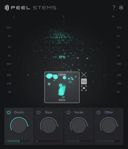 zplane「PEEL STEMS 2」ドラム・ベース・ボーカルを高精度に分離できるAIステム分離ツール|DTMプラグインセール