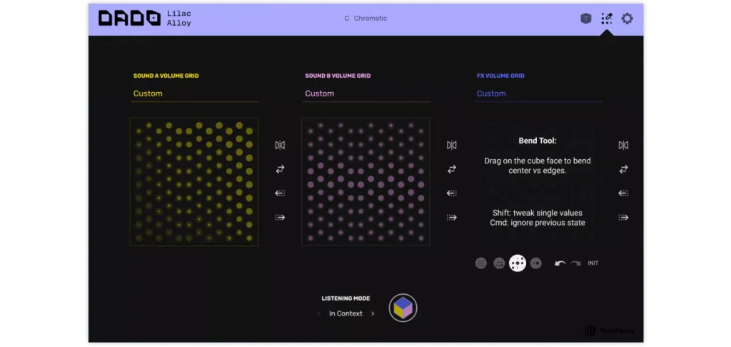 Tonal Forms「DADO - Lilac Alloy」有機的な響きと金属的な質感が融合した、変化し続けるサウンドを直感的に作れるKontakt対応音源｜DTMプラグインセール