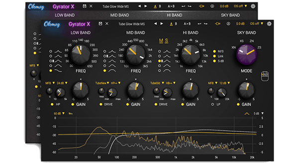 Okmog「Gyrator X」コンポーネントレベルのアナログ回路モデリングで自然な音楽性を実現する高機能EQプラグイン｜DTMプラグインセール