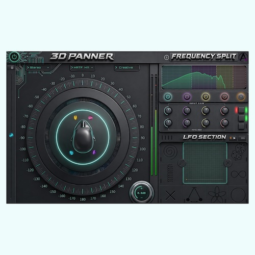 Almudio「3D Panner」ヘッドホンだけでリアルな立体音響を実現できる3Dパンニングプラグイン｜DTMプラグインセール