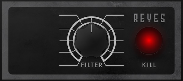Reyes Amplifonics「Kill Filter」DJMスタイルのハイパス・ローパスフィルターで超高レゾナンスとフルキルを実現できる無料プラグイン｜DTMプラグインセール
