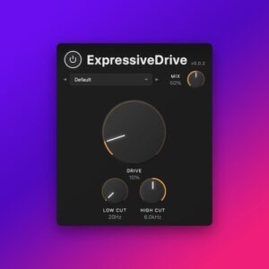 Expressive DSP「ExpressiveDrive」音に温かみや存在感を加えられる無料サチュレーションプラグイン｜DTMプラグインセール