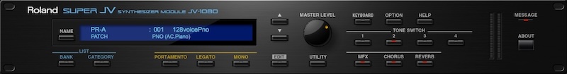 Roland「JV-1080」90年代サウンドの完成形！1,000以上の波形と進化した機能で蘇る伝説のPCM音源｜DTMプラグインセール
