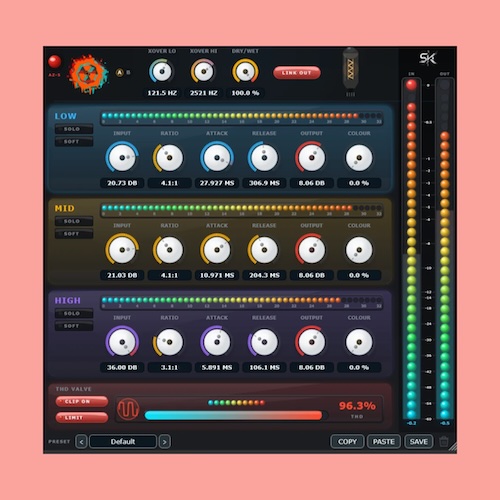 Side Key System「NUKE MULTIBAND」3バンド独立コンプレッションとアナログライクなサウンドを実現するマルチバンドコンプレッサー｜DTMプラグインセール