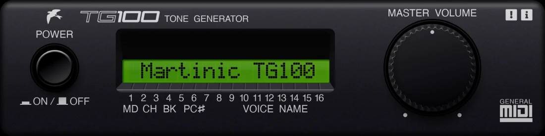 Martinic「TG100」90年代のGeneral MIDIサウンドを忠実に再現できる無料ソフトウェア音源｜DTMプラグインセール