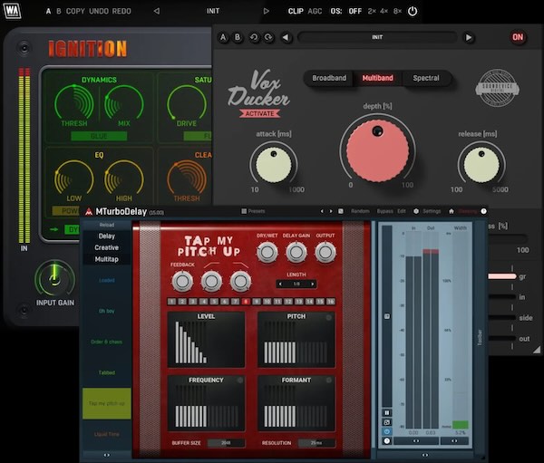 「W.A. Production, MeldaProduction & United Plugins Gift Bundle」マルチFX・自動ダッキング・39種類のディレイを収録した高機能エフェクトバンドル｜DTMプラグインセール
