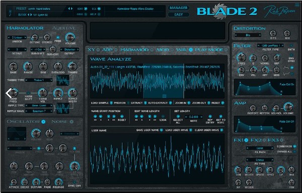 Rob Papen「Blade 2」XYパッドで波形を操る異端シンセ！Harmolator×加算合成で生まれる唯一無二のサウンドデザイン環境｜DTMプラグインセール