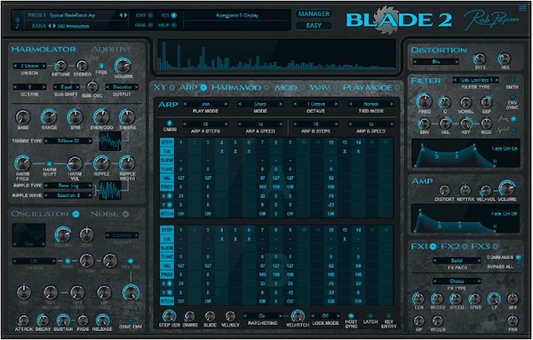 Rob Papen「Blade 2」XYパッドで波形を操る異端シンセ！Harmolator×加算合成で生まれる唯一無二のサウンドデザイン環境｜DTMプラグインセール