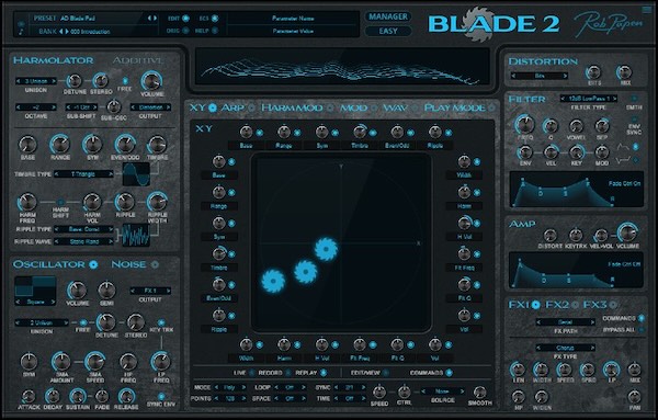 Rob Papen「Blade 2」XYパッドで波形を操る異端シンセ！Harmolator×加算合成で生まれる唯一無二のサウンドデザイン環境｜DTMプラグインセール