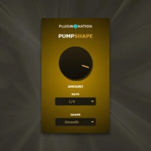Plugin Nation「PumpShape」ルーティング不要でサイドチェイン風のポンピング効果を簡単に作れる、クリックノイズを抑えた無料ボリュームダッカープラグイン｜DTMプラグインセール