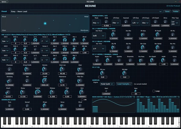 DJ KorDai「REJUNE」グラニュラーモーダル共鳴を採用!DubstepやEDM、音ゲーム向けのサウンド制作に対応したWindows向けVST3シンセサイザー|DTMプラグインセール
