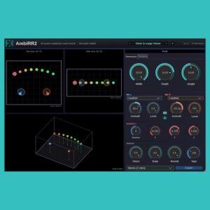FX-Mechanics「AmbiRR2」部屋の大きさや壁の吸音率まで設定し、リアルな空間音響を再現できる3Dルームリバーブ｜DTMプラグインセール