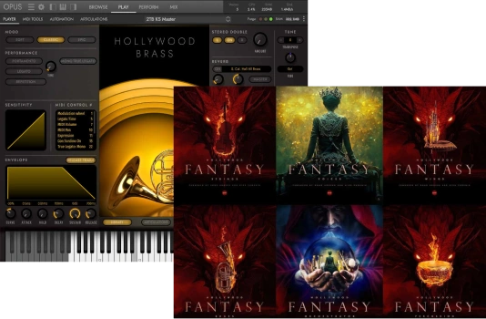 EASTWEST「Hollywood Orchestra Opus & Hollywood Fantasy Orchestra Bundle」オーケストラ音源とファンタジー音源を組み合わせて壮大な映像音楽を制作できるバンドル|DTMプラグインセール