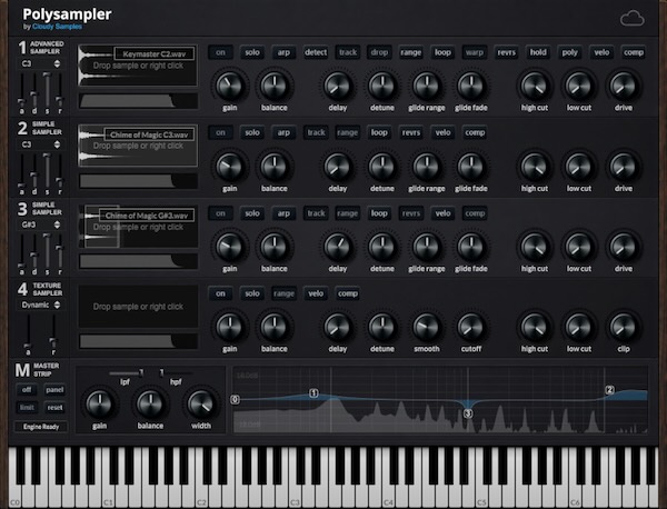 Cloudy Samples「Polysampler」4レイヤー構成でオリジナル楽器やシネマティックサウンドを制作できるハイブリッドサンプラー|DTMプラグインセール