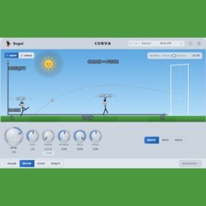 Sugoi Audio「CURVA」サッカーのボールの軌道で音を自在に動かせる、直感操作が魅力のモジュレーションプラグイン｜DTMプラグインセール