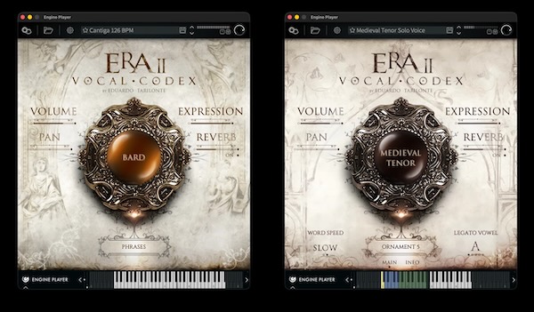 Engine Audio「ERA II Vocal Codex」シネマティックからファンタジーまで幅広く活躍!4種類の個性豊かなソロボーカルを収録し、True Legatoで自然な歌唱表現を実現するボーカル音源|DTMプラグインセール