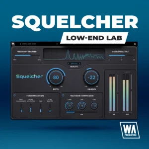 W. A. Production「Squelcher」埋もれるベースを一撃で変える！スペクトラル処理で低域を切り裂くベースエンハンサープラグイン｜DTMプラグインセール