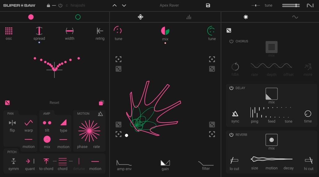 Native Instruments「Super*Saw」重厚なサウンドを一瞬で!8ボイス×デュアルオシレーターとMorpherで作る次世代シンセサウンド|DTMプラグインセール