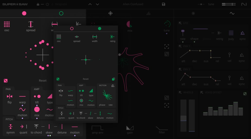 Native Instruments「Super*Saw」重厚なサウンドを一瞬で!8ボイス×デュアルオシレーターとMorpherで作る次世代シンセサウンド|DTMプラグインセール