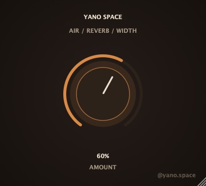 Bumpin Audio「Yano Space」ワンノブでEQ・リバーブ・ステレオワイドニングをまとめて操作できるAmapiano向けスペースプロセッサー|DTMプラグインセール