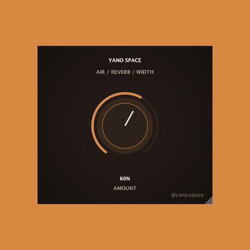 Bumpin Audio「Yano Space」ワンノブでEQ・リバーブ・ステレオワイドニングをまとめて操作できるAmapiano向けスペースプロセッサー｜DTMプラグインセール