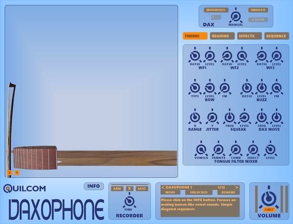 Quilcom「DAXOPHONE」ダクソフォンならではの独特な演奏感と不思議な音色を再現したWindows向け音源プラグイン|DTMプラグインセール