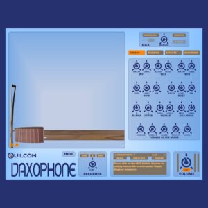 Quilcom「DAXOPHONE」ダクソフォンならではの独特な演奏感と不思議な音色を再現したWindows向け音源プラグイン｜DTMプラグインセール