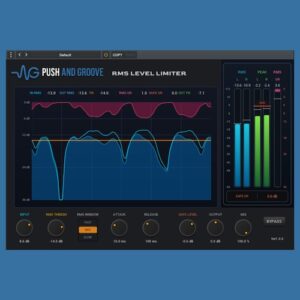 Push and Groove「RMS LEVEL LIMITER」平均音量（RMS）を自然に整えながらピークも管理できるRMSベースのリミッタープラグイン｜DTMプラグインセール