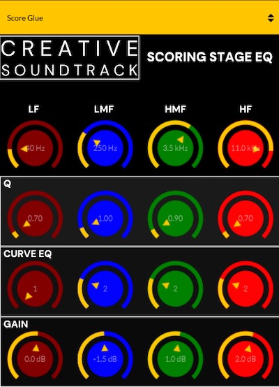 Creative Soundtrack「Scoring Stage EQ」6バンドのパラメトリックEQやMid/Side処理を搭載した映画音楽・ゲーム音楽向けVST3イコライザー｜DTMプラグインセール