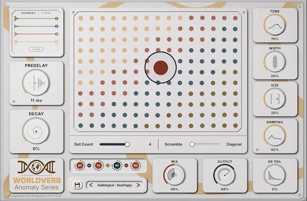 Pleatech Audio「WorldVerb - build your own reverb」173種類のインパルスレスポンスを自由に組み合わせ、独自の音響空間をリアルタイムで作成できるリバーブプラグイン|DTMプラグインセール