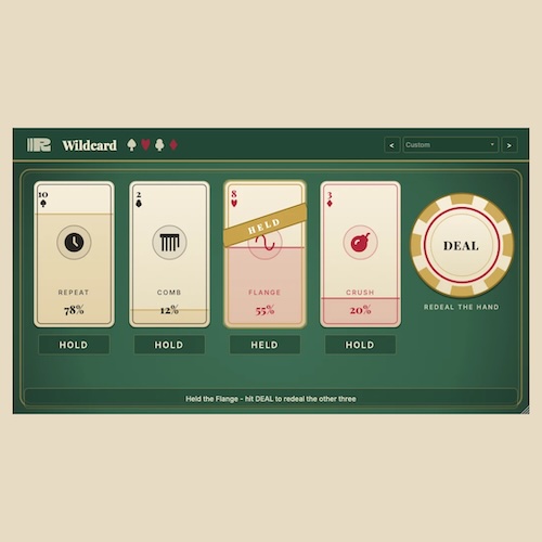 RIPPLES「Wildcard」ピッチワープ・タイムワープ・グリッチ・フリーズを1つで楽しめる無料エフェクトプラグイン｜DTMプラグインセール