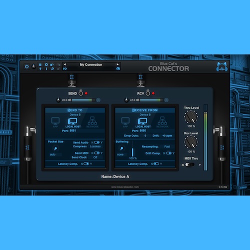Blue Cat Audio「Blue Cat's Connector」DAWの制限を超える仮想ケーブル！複数PC・複数アプリ間でオーディオ＆MIDIをリアルタイム接続｜DTMプラグインセール