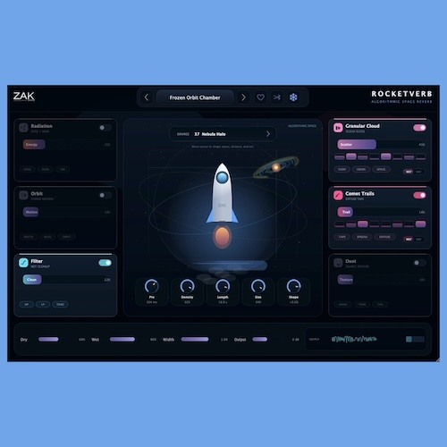 ZAK Sound「RocketVerb」宇宙の音や天文学データをもとにリアルタイムで残響を生成するアルゴリズムリバーブ｜DTMプラグインセール