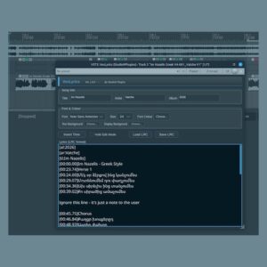 Studio9 Plugins「VocLyrics」DAWで歌詞表示・LRCファイル編集・歌詞同期ができるボーカルレコーディング向けVST3プラグイン｜DTMプラグインセール