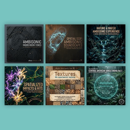 Axis Ambisonic Lab「Immersive Audio Collection」120GB・約1,400種類の立体音響を収録したAmbisonics対応サウンドライブラリ｜DTMプラグインセール