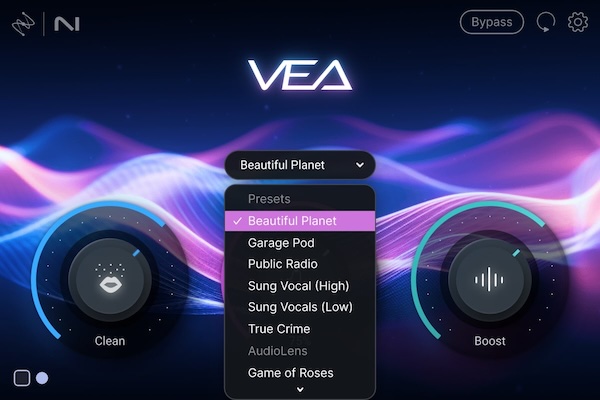 iZotope「VEA」AIが声を自動で解析し、ノイズ除去・音量調整・音質補正まで簡単に行える音声補正プラグイン|DTMプラグインセール