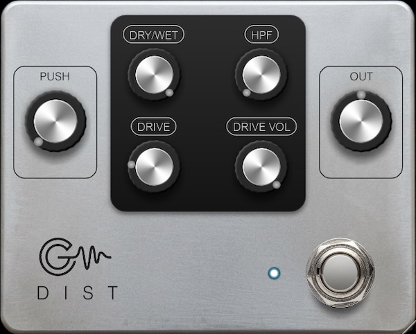 Air-G Audio「Air-G Dist Pedal」Airwindows"Density3"を採用した自然なサチュレーションが魅力のディストーションプラグイン|DTMプラグインセール