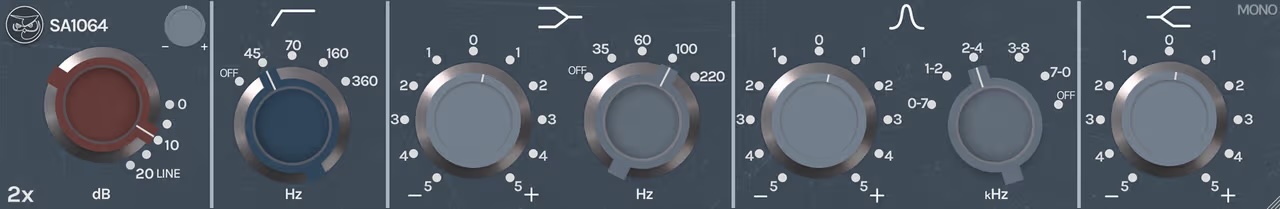 Sage Audio「SA1064」1970年代の名機1064プリアンプ&EQをNAM技術で忠実に再現したビンテージサウンドプラグイン|DTMプラグインセール