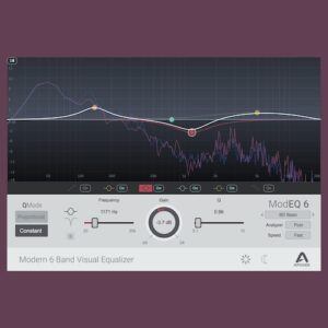 Apogee「ModEQ 6」スペクトラムアナライザーやBand Soloを搭載した視覚的に使いやすいEQプラグイン｜DTMプラグインセール