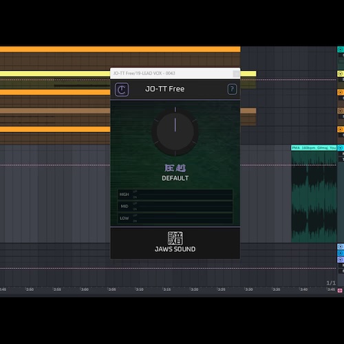 JAWS SOUND「JO-TT — Free —」6種類のプリセットを選ぶだけで音圧感や存在感を高められるワンノブ・ダイナミクスプラグイン｜DTMプラグインセール