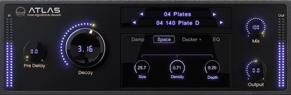 Waves「Atlas Reverb」100種類以上のリバーブを搭載した、ミックスに自然な奥行きと立体感を与えるアルゴリズムリバーブ｜DTMプラグインセール