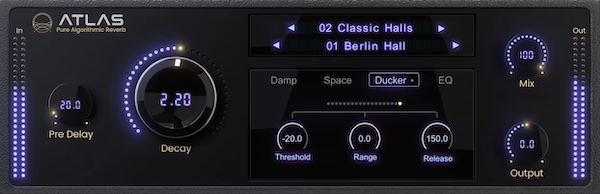 Waves「Atlas Reverb」100種類以上のリバーブを搭載した、ミックスに自然な奥行きと立体感を与えるアルゴリズムリバーブ｜DTMプラグインセール