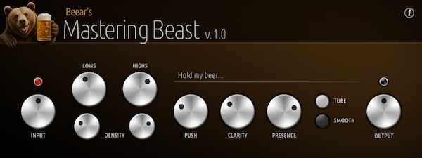 Beear's Plugins「Beear's Mastering Beast」透明感のあるサウンドと自然な倍音で最終ミックスを磨き上げるWindows向けマスタリングプラグイン|DTMプラグインセール
