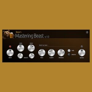 Beear's Plugins「Beear's Mastering Beast」透明感のあるサウンドと自然な倍音で最終ミックスを磨き上げるWindows向けマスタリングプラグイン｜DTMプラグインセール