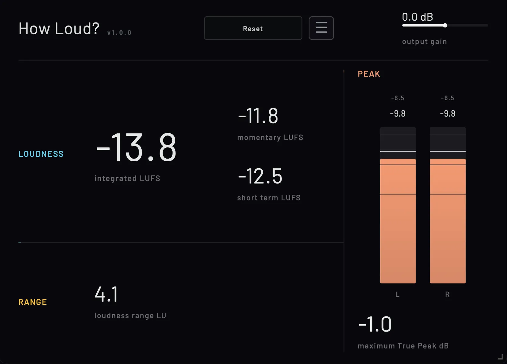 Wavefold Labs「How Loud?」LUFS・ピーク・ラウドネスレンジをシンプルな画面で確認できる無料ラウドネスメーター|DTMプラグインセール