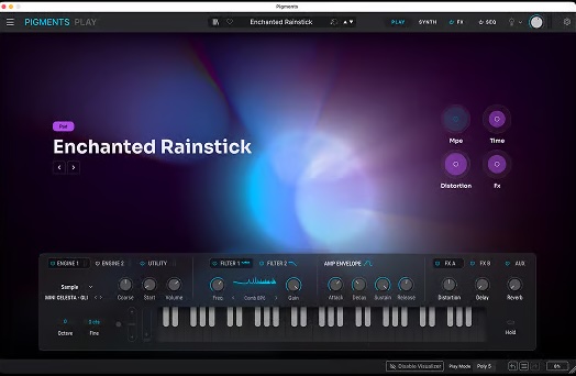Arturia「Pigments Play」100種類の高品質プリセットを収録し、シンプルな操作で本格的なサウンドメイクを楽しめる無料ソフトシンセ｜DTMプラグインセール