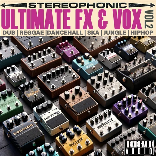 Renegade Audio「Ultimate FX & Vox Collection Vol 2」レーザーやダブサイレン、ボイスヒットなど豊富なFX・ボイス素材を収録したロイヤリティフリーサンプルパック｜DTMプラグインセール