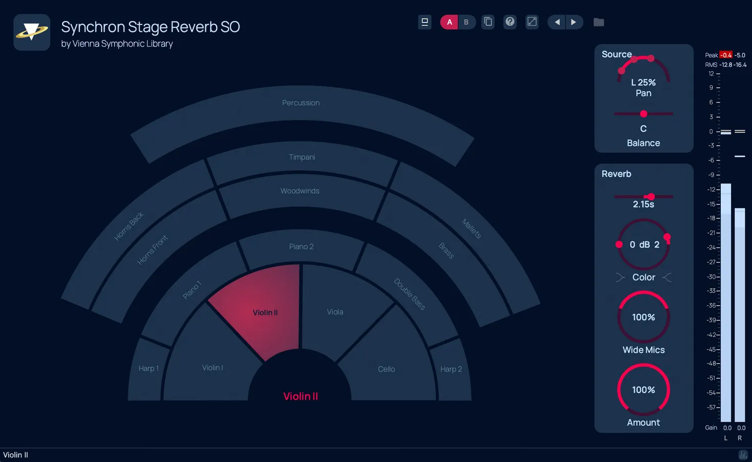 Vienna Symphonic Library「Synchron Stage Reverb SO」16種類のオーケストラ配置プリセットでリアルなホール空間を再現できるリバーブ|DTMプラグインセール