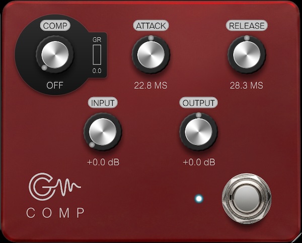 Air-G Audio「Air-G Comp Pedal」Airwindows Dynamics3を採用した自然で滑らかなコンプレッションが魅力のコンプレッサー｜DTMプラグインセール
